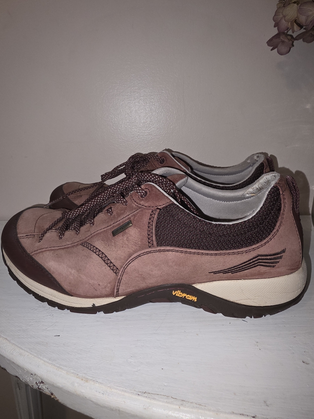Women’s Lace-Up Winter Walking Shoes in Dusty Rose